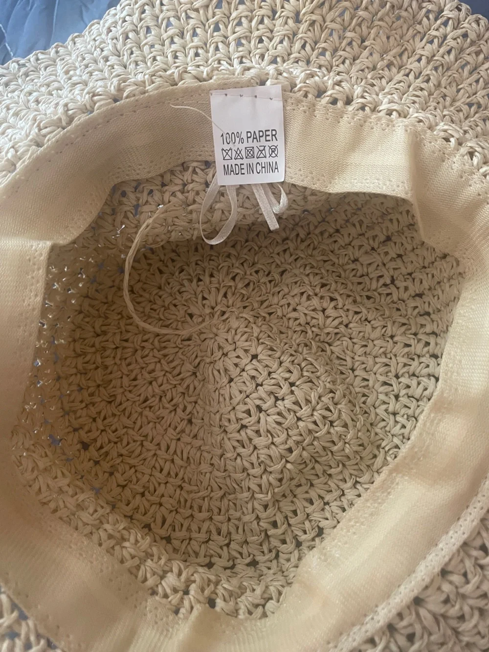 Packable Natural Woven Straw Sun Hat - Natural Beige OS
